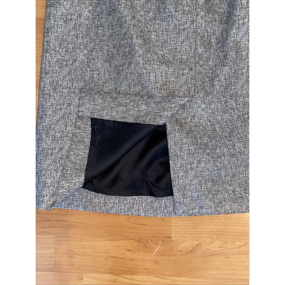 Yves Saint Laurent Side Zip Lined Knee Length Pencil Skirt Black Size 42 NEW - Picture 9 of 15